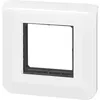 Image de Legrand - Plaque de finition avec support (vis) 2 modules - Mosaic - blanc