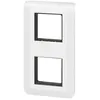 Image de Legrand - Plaque finition + support 2x2 modules Mosaic - blanc