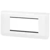 Image de Plaque de finition + support 4 modules Mosaic - blanc - Legrand