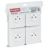 Image de Legrand - Lot de 4 prises encastrées 2P+T 16A complet - Mosaic - blanc