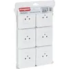 Image de Legrand - Lot de 6 prises encastrées 2P+T 16A complet - Mosaic - blanc