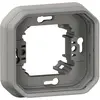 Image de Legrand, Accessoires Gamme d'interrupteurs, PLEXO New Cadre de support encastré pour locaux humides Anneau de support, simple gris, 069681L