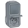 Image de Legrand - Prise et va-et-vient étanche Plexo Vertical Gris