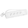 Image de Multiprise Filaire Compact, 4 Prises Blanc