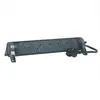 Image de Multiprise Filaire Et Interrupteur Avec Prise Rotative, 5 Prises Noir