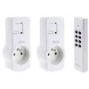 Image de Zenitech - Lot de 2 prises 10A 2P+T télécommandées