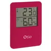 Image de Thermomètre hygromètre magnétique à écran lcd - rose - otio