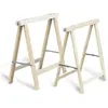 Image de Tréteau pliant bois hêtre 800x800mm - MERCIER - 4181