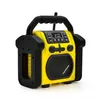 Image de Radio de chantier Billy FM, Bluetooth, batterie de secours - jaune et noir