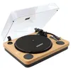 Image de Platine vinyle Bluetooth effet bois 33/45/78 tours avec HP intégrés