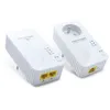 Image de Prise CPL Duo Wi-Fi 600 Mb/s avec prise gigogne - blanc