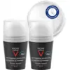 Image de Vichy Homme Déodorant Bille Anti-transpirant Anti-traces 2 x 50 ml