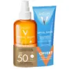 Image de Vichy Capital Soleil Eau de Protection Solaire Hale Sublime SPF50 200 ml + Après-Soleil 100 ml
