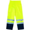 Image de Pantalon jaune et marine taille L haute visibilité 60% coton 40% poly