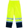 Image de Pantalon jaune et marine taille XL haute visibilité 60% coton 40% poly