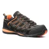 Image de Baskets de sécurité basse HELVITE S1P SRA HRO en cuir velours noir/orange P38 - COVERGUARD - 9HEVL.38