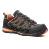 Image de Baskets de sécurité basse HELVITE S1P SRA HRO en cuir velours noir/orange P45 - COVERGUARD - 9HEVL.45