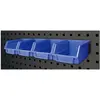 Image de VAR, Porte-outils mural, Set de 4 récipients bleus avec support