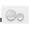 Image de Plaque de commande JACOB DELAFON, double touches rondes Blanc brillant