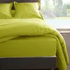 Image de Drap housse Anis en percale de coton 80 fils 180 x 200 x 30 cm