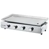 Image de COOKINGBOX Plancha a gaz - 4 feux - BRASILIA - Tout inox - Surface cuisson - 84 x 34 cm