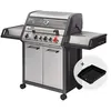 Image de Barbecue Monroe Pro 4 SIK Turbo - ENDERS - 4 brûleurs dont 1 Turbo Zone - 1 brûleur arrière infrarouge + plaque plancha offerte
