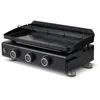 Image de Plancha Silvia EVO 3 Feux - BRASERO - Plaque acier 67 x 34 cm - Piezo intégré - Tiroir graisse avec jauge de niveau - 7,95 kW