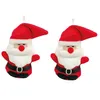 Image de Lot de 2 PERES NOEL Décorations De Sapin en peluche à Suspendre