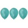 Image de Ballon latex fabrication française de 30 cm en bleu turquoise métallique (x100) REF/2492