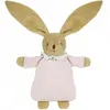 Image de Doudou Lapin Nid d'Ange : Lin rose poudré Trousselier