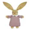 Image de Doudou Lapin Nid d'Ange avec hochet : Vieux rose Trousselier