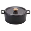 Image de Cocotte ronde 30 cm Nori - Beka - Noir - Fonte émaillée