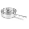 Image de Sauteuse Cicla avec couvercle en verre 24 cm en acier inoxydable recyclé - Beka - Argent - Inox