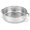 Image de Sauteuse 2 anses Cicla avec couvercle en verre 28 cm en acier inoxydable recyclé - Beka - Argent / Métallique - Acier Inoxydable (inox)