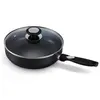 Image de Beka BEKA PRO INDUC poêle à frire avec revêtement anti-adhésif en céramique et couvercle en verre 24cm, Poêle + casserole, Noir