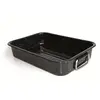 Image de Beka - 14721324 - Kitchen Roc - Plat à four rectangulaire en émail - Noir - 32 cm