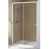 Image de Porte coulissante SUPRA III C 120 cm blanc verre transparent KINEDO PA1541BTN
