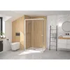 Image de Paroi de douche SUPRA III A 100CM accès d’angle coulissant droite fixe gauche - KINEDO - PA1583BTNG