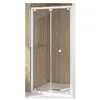 Image de Porte de douche pliante SUPRA III S 90CM avec profilé blanc - KINEDO - PA1561BTN