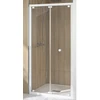Image de Porte de douche pliante SUPRA III S 90 cm avec profilé blanc KINEDO PA1561BTN