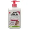 Image de Corine de Farme, Soin corporel bébé, Gel Lavant Extra-doux Corps et Cheveux à l'extrait de fleur d'amandier hydratant