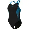 Image de Arena, Femmes, Maillot de bain, WOMEN "S OPENINGS SWIMSUI BLACK-TURQUOISE Taille : 42, Turquoise, Noir, Bleu, (42)