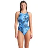 Image de Arena Maillot De Bain Blue Flowers V Back FR 40