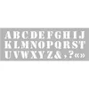 Image de Pochoir 15 x 40 cm alphabet n°1 - graine créative