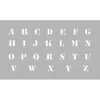 Image de Pochoir - Alphabet - hauteur lettres 13 mm - DTM