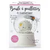 Image de Boule à neige à paillettes à personnaliser - 80 mm