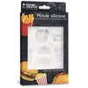 Image de Moule en silicone pour pâte polymère - Junk Food - 20 x 13 cm