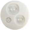 Image de Loisirs Créatifs - Moule Silicone Diamètre 7cm - Boutons Géométriques