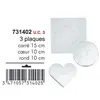 Image de lot de 3 plaques a picots perlou