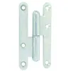 Image de Paumelle gauche bois LOUTRE SEDAN 140x55 mm bouts ronds zingué - JARDINIER MASSARD - J530570